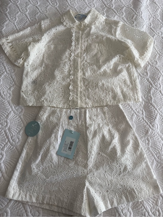 Hill House Pants - NWT Hill House White Broderie set xs